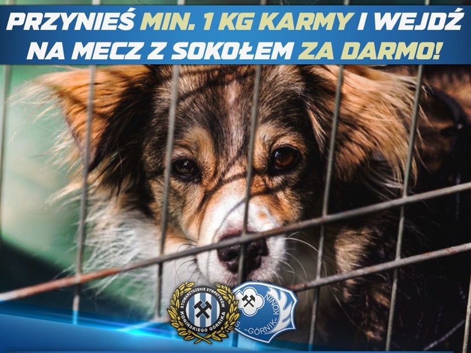 zbiórka karmy górnik konin - FB: Górnik Konin
