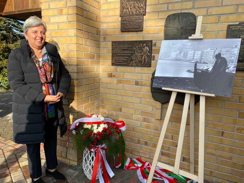tablica Gustaw Herling-Grudziński  - Michał Jędrkowiak