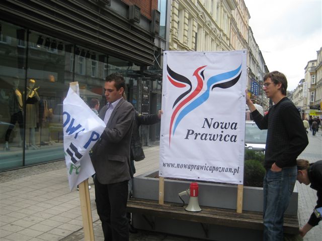 Pikieta Nowej Prawicy - Magda Konieczna