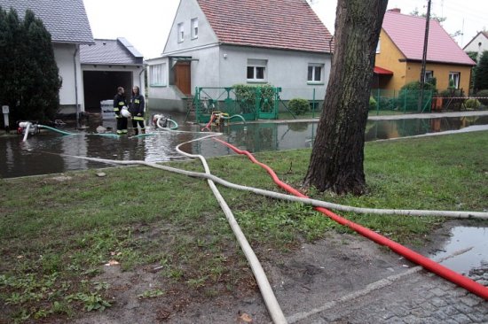 Pompowanie wody - Straż Pożarna/Poznań