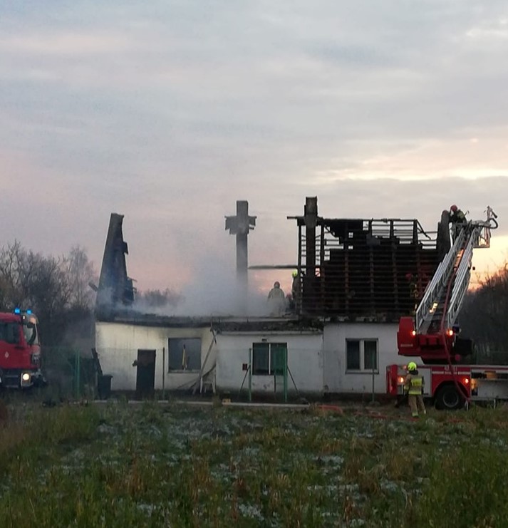 Mnichowo pożar domu - FB Gmina Gniezno
