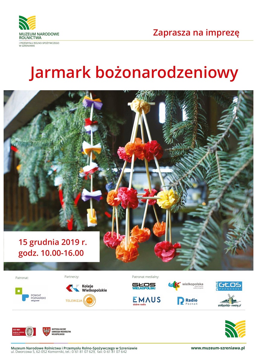 Plakat Jarmark bozonarodzeniowy - Materiały prasowe