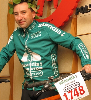 Sławek Bajew po maratonie - Archiwum Radia Merkury