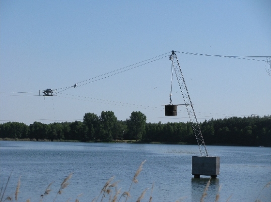 Wyciąg narciarski na jeziorze w Margoninie - www.turystycznymargonin.pl
