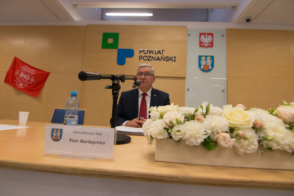 Przewodniczący Rady Powiatu Piotr Burdajewicz - Wojtek Wardejn