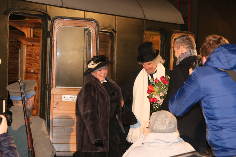 Paderewski na dworcu w Poznaniu - Leon Bielewicz