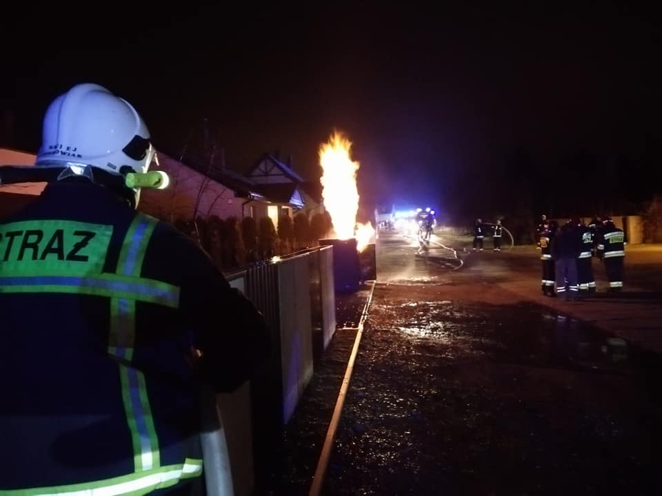 pożar gazu rokietnica 1 - KSRG Josp Rokietnica