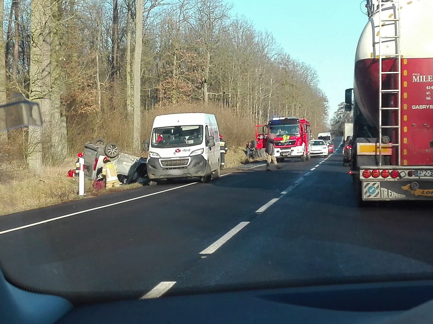 wypadek 11 budzyń  - MotoSygnały/Przemysław