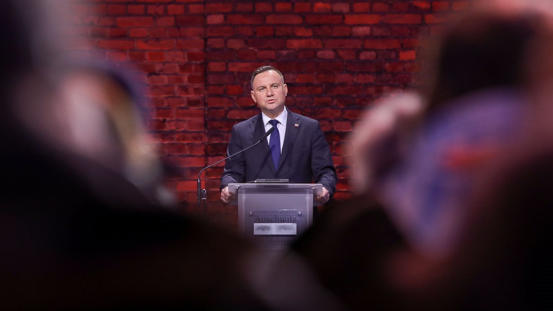 andrzej duda 75. rocznicy wyzwolenia byłego niemieckiego nazistowskiego obozu Auschwitz-Birkenau - Kancelaria Prezydenta 