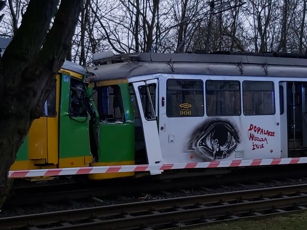 zderzenie tramwajów al solidarność piątkowska - Krzysztof Polasik