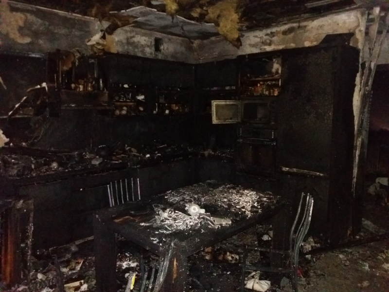 pożar stare oborzyska - PSP Kościan