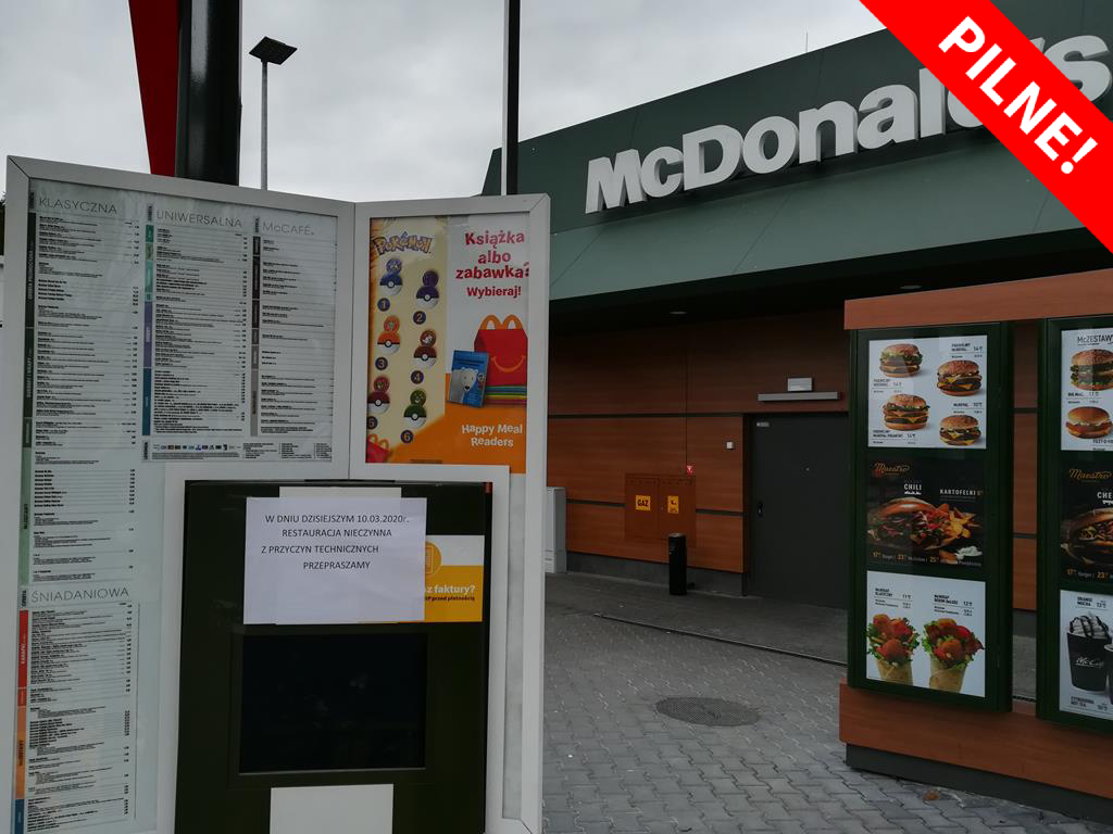 macdonalds koronawirus - Krzysztof Polasik