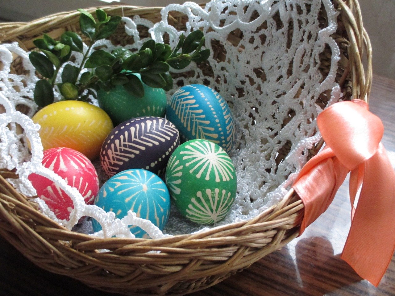 koszyk wielkanocny jajka - Pixabay