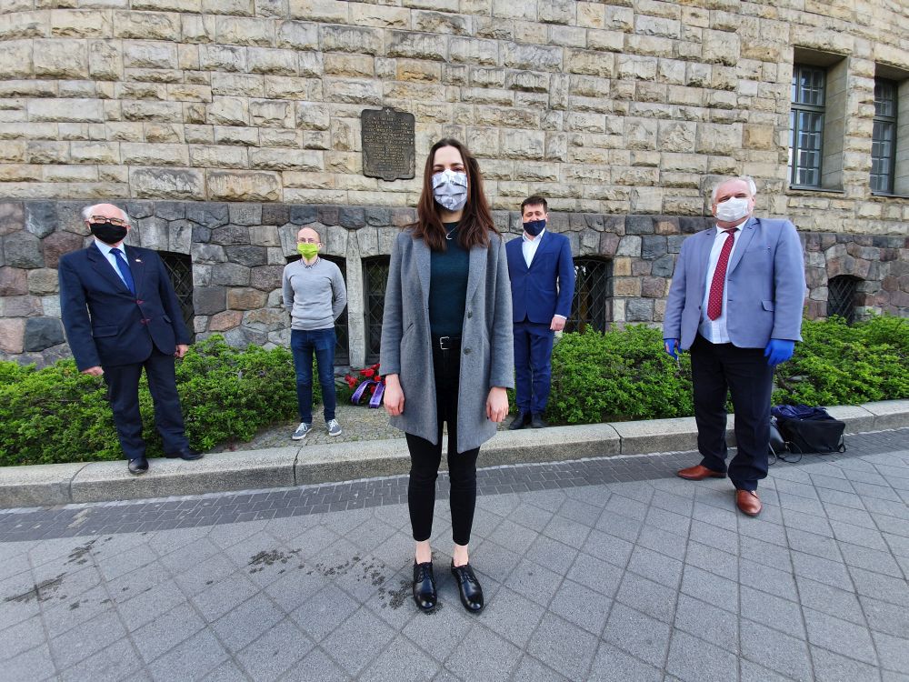 tablica protest kolejarzy Razem - Razem Wielkopolska