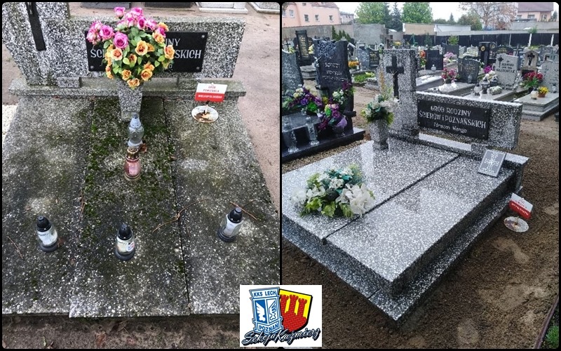 kibice lecha sekcja kaźmierz renowacja grobów groby nagrobki pniewy - Sekcja Kaźmierz