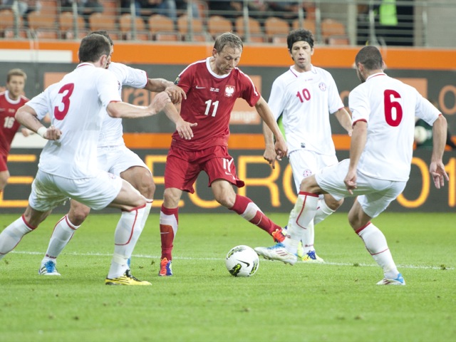 Mecz Polska - Gruzja, Rafał Murawski - Przemek Modliński