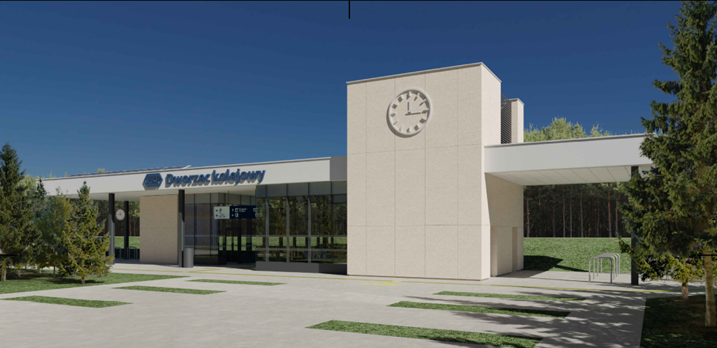 Materiały prasowe/ Wizualizacja dworzec - Pobiedziska Letnisko