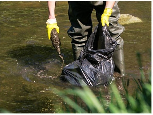 sprzątanie rzeki wody polskie - Wody Polskie