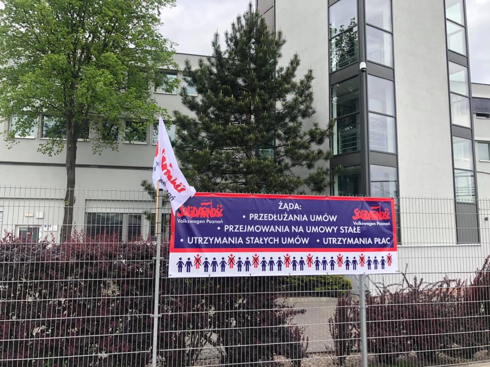 solidarność protest volkswagen  - OM NSZZ "Solidarność" Volkswagen Poznań