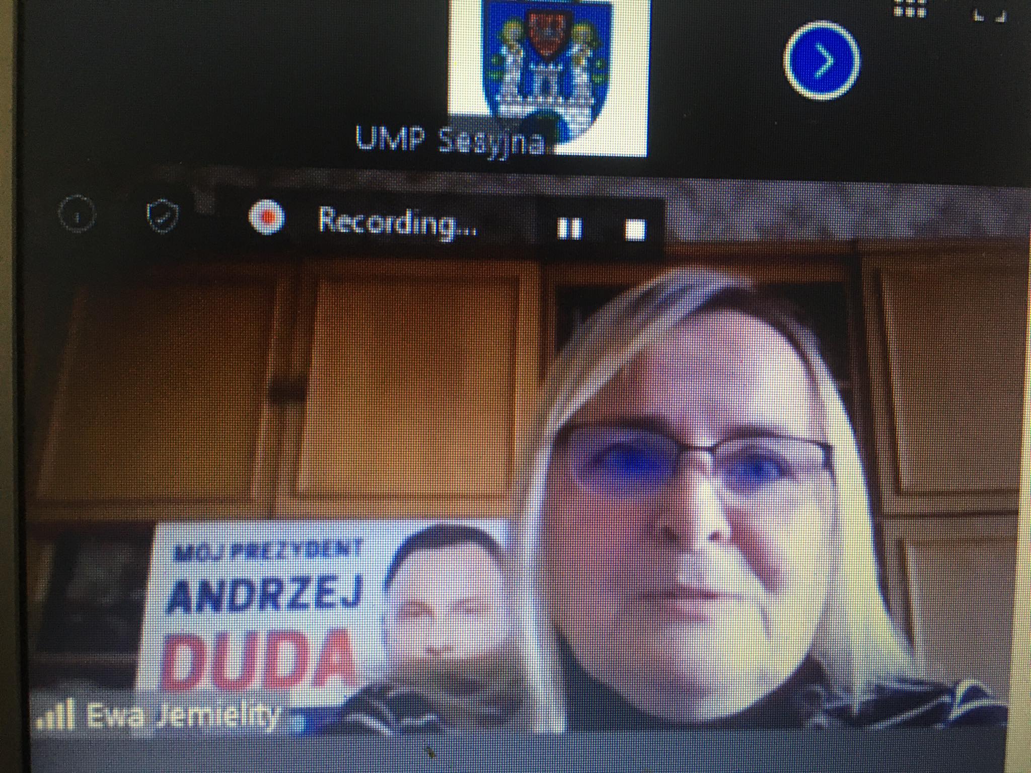 Ewa Jemielity plakat andrzeja dudy - Screen