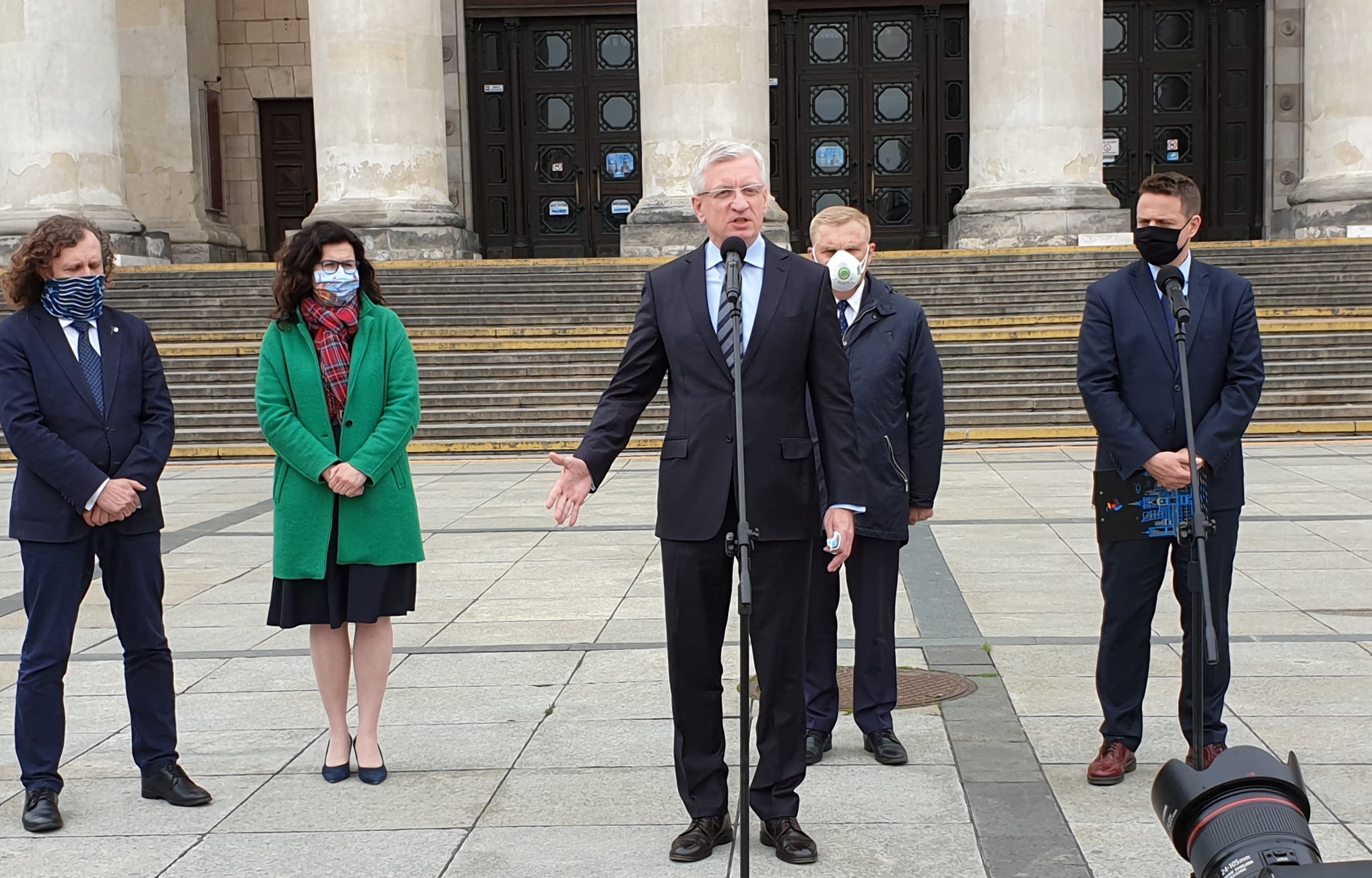 Jacek Jaśkowiak w Warszawie z Trzaskowskim - TT: Jacek Jaśkowiak