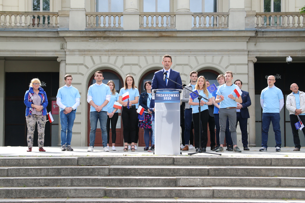 trzaskowski plac Wolności - Leon Bielewicz