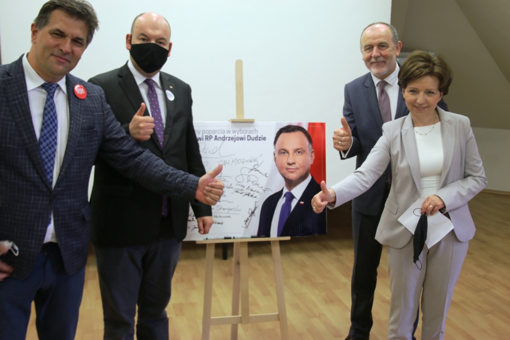 Marlena Maląg poparcie dla prezydenta - FB: Jan Mosiński- Poseł na Sejm RP