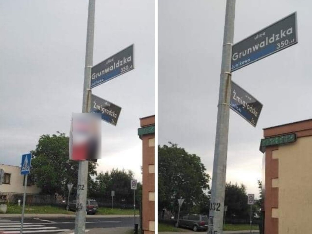 usunięty plakat poznań - FB: Jacek Jaśkowiak