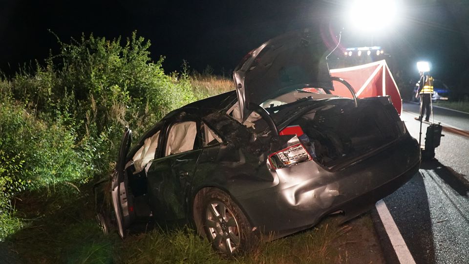 śmiertelny wypadek ligota - OSP Kobyla Góra 