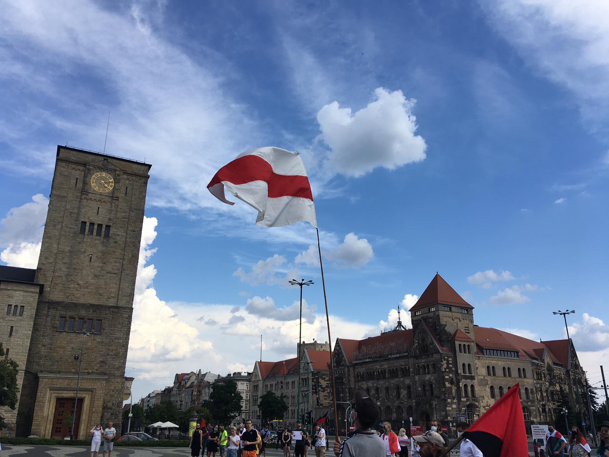 Solidarność z Białorusinami Pikieta na placu Mickiewicza - Jacek Butlewski
