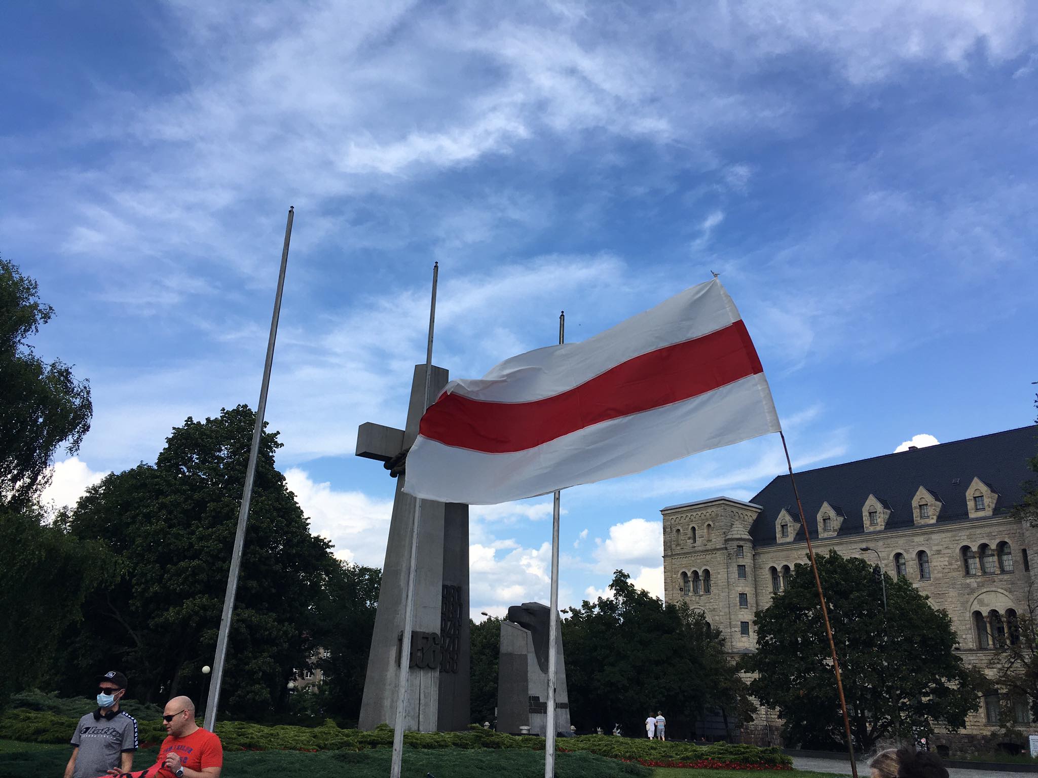 Solidarność z Białorusinami Pikieta na placu Mickiewicza - Jacek Butlewski