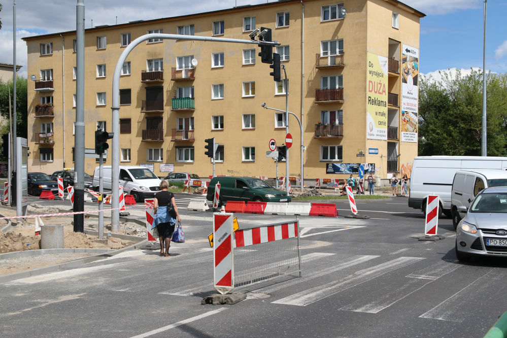 budowa ścieżki rowerowej wzdłuż ulicy Grunwaldzkiej w Poznaniu - Leon Bielewicz