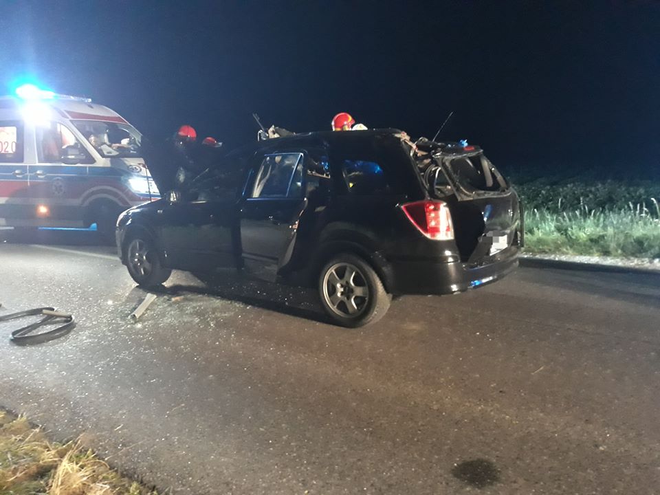 wypadek z koniem - OSP Pogorzela