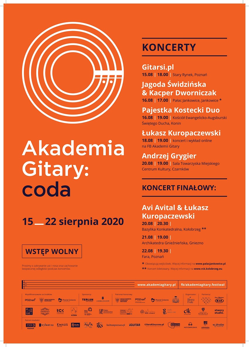Plakat - Akademia Gitary coda - A3 - Materiały prasowe