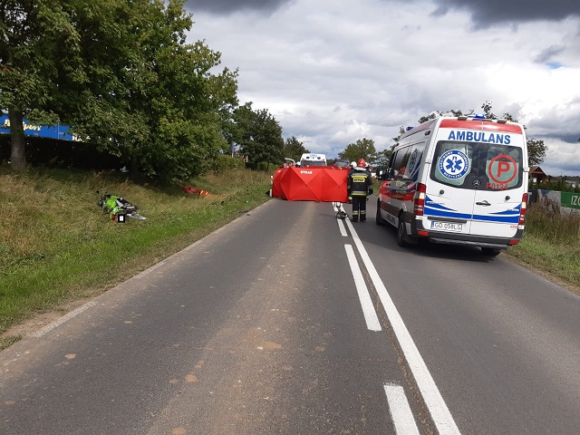 wypadek rowerzystki błękwit klukowo - KP PSP Złotów