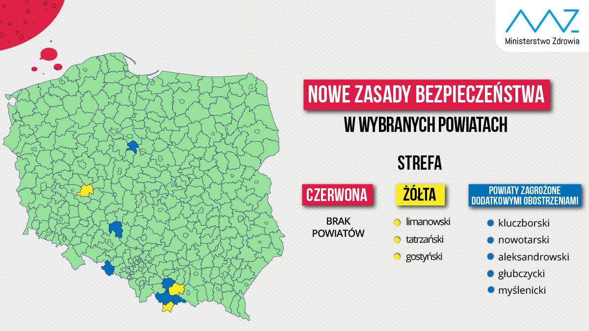 mapka mz gostyn zolta strefa - Ministerstwo Zdrowia