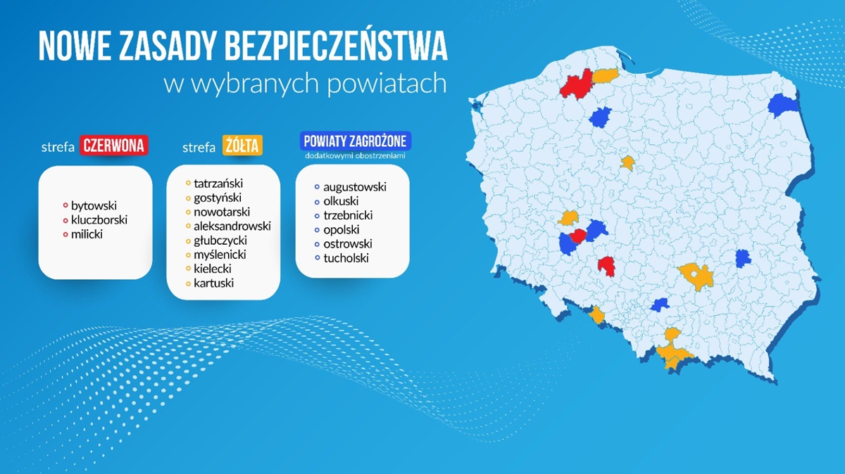 mapka powiaty strefy - Ministerstwo Zdrowia