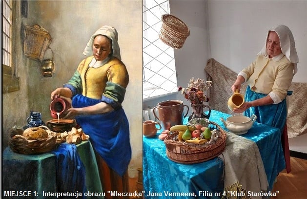 seniorzy wcielili się w bohaterów obrazów - FB: Jacek Jaśkowiak