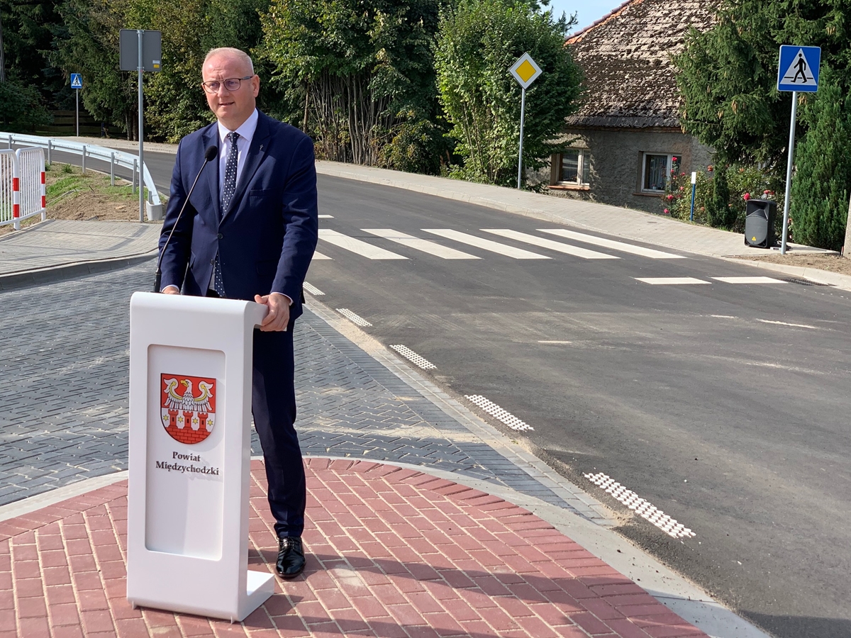 fundusz dróg samorządowych lewice krzyżkowko droga otwarcie rafał litke łukasz mikołajczyk - Kacper Witt - Radio Poznań