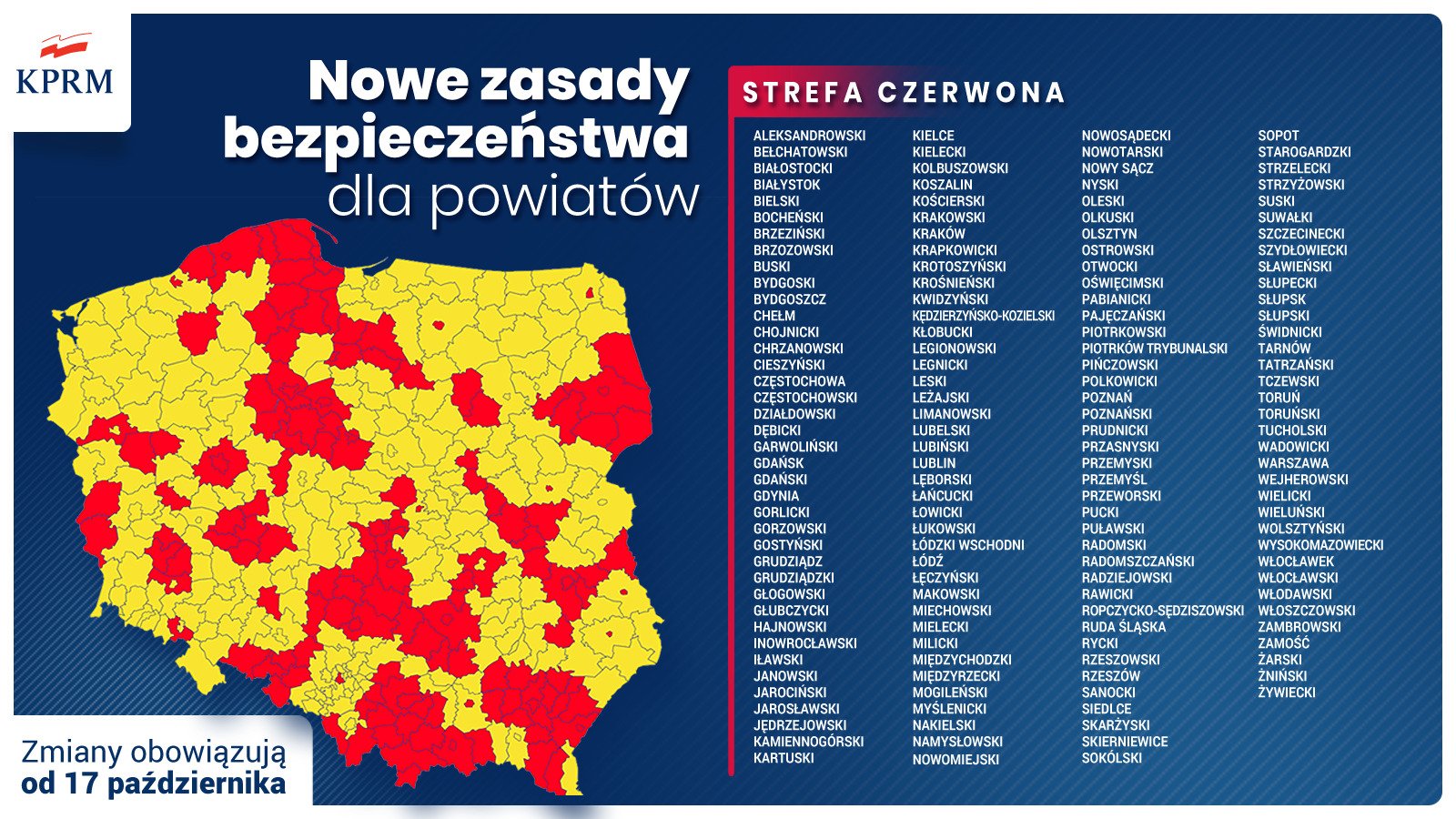 strefa czerwona mapa - KPRM
