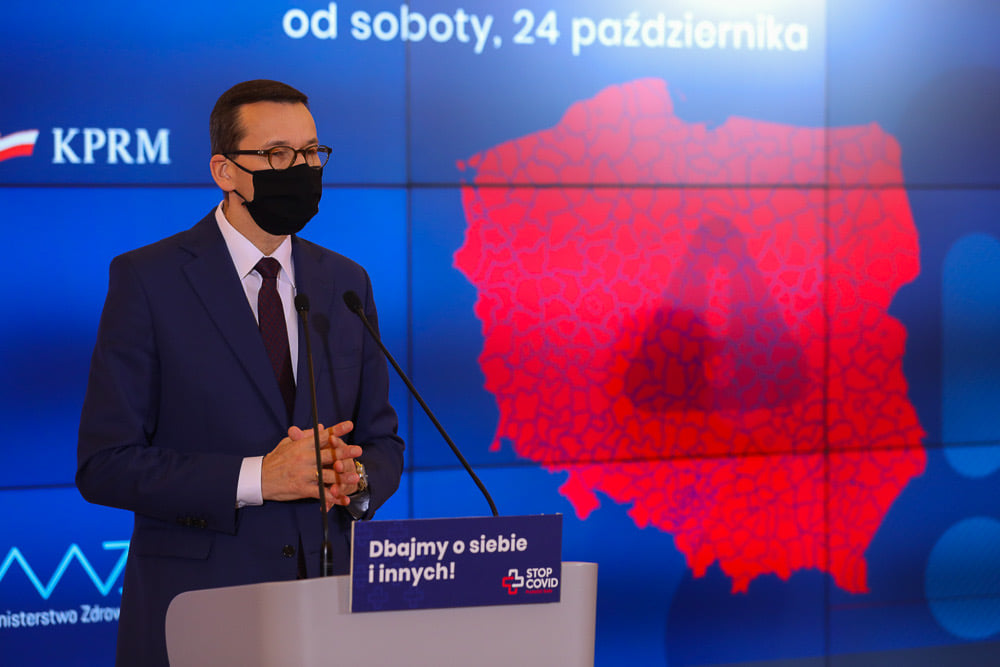 mateusz morawiecki obostrzenia czerwona strefa - KPRM