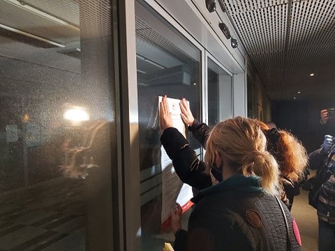 protest urząd wojewódzki - Krzysztof Polasik