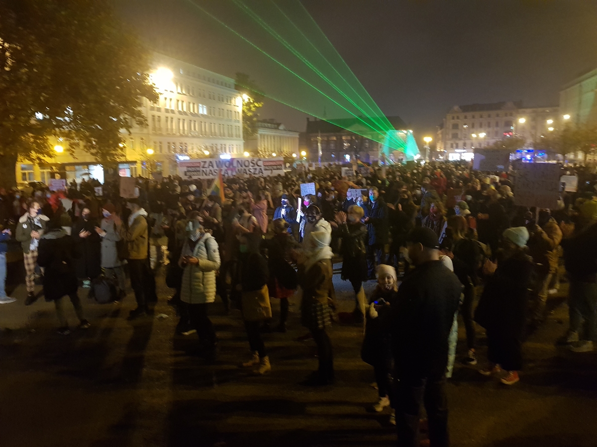 protest plac wolnosci strajk kobiet - Hubert Jach - Radio Poznań