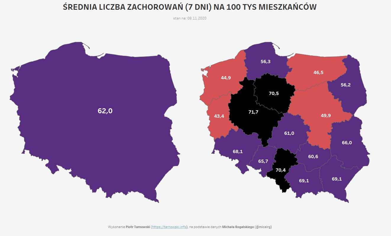 mapa wielkopolska narodowa kwarantanna - TT: Piotr Tarnowski