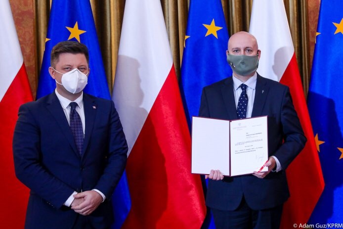 Zbigniew Hoffmann odebrał nominację na zastępcę szefa Kancelarii Prezesa Rady Ministrów. - KPRM