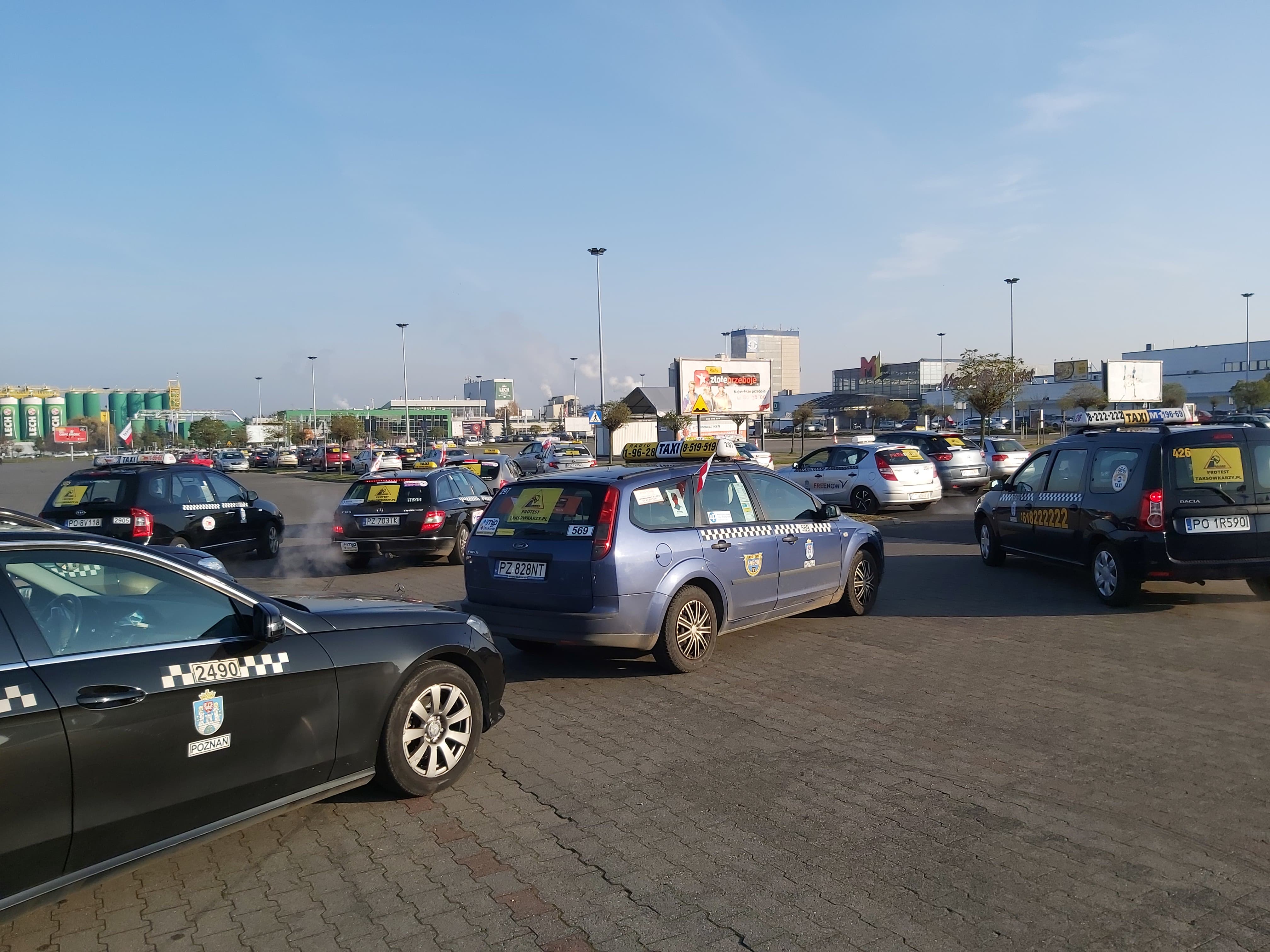 taksówkarze protest - Krzysztof Polasik
