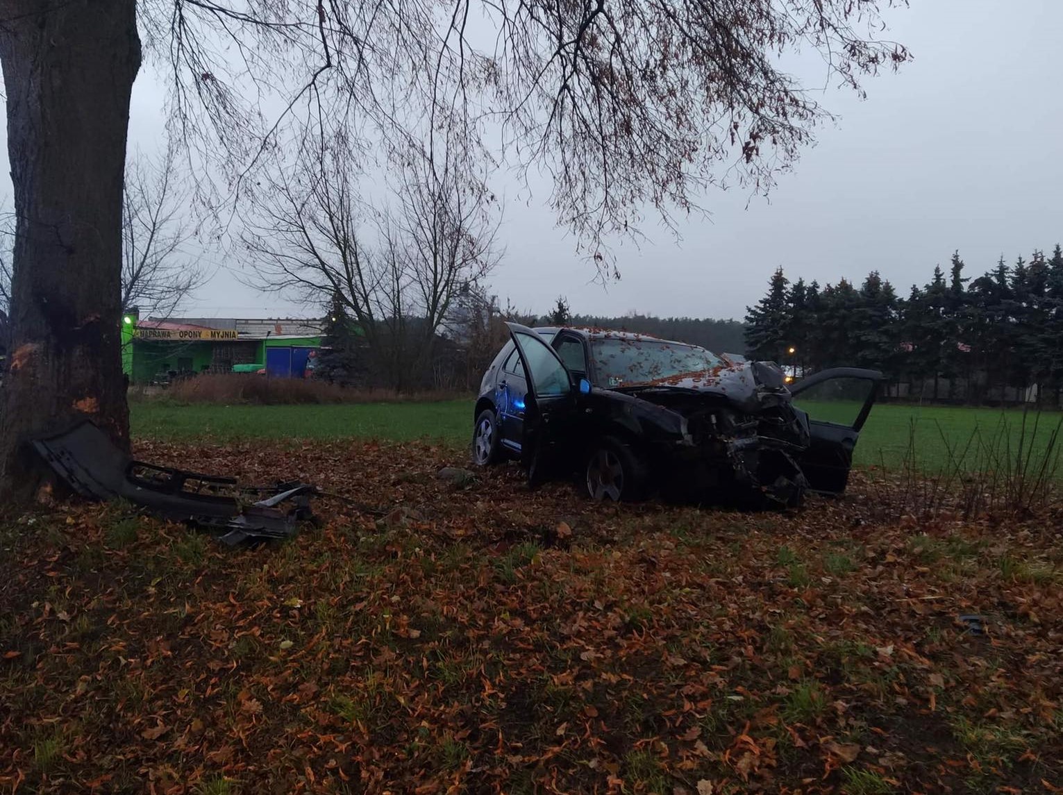 wieś pólko wypadek  - Patrycja MotoSygnały