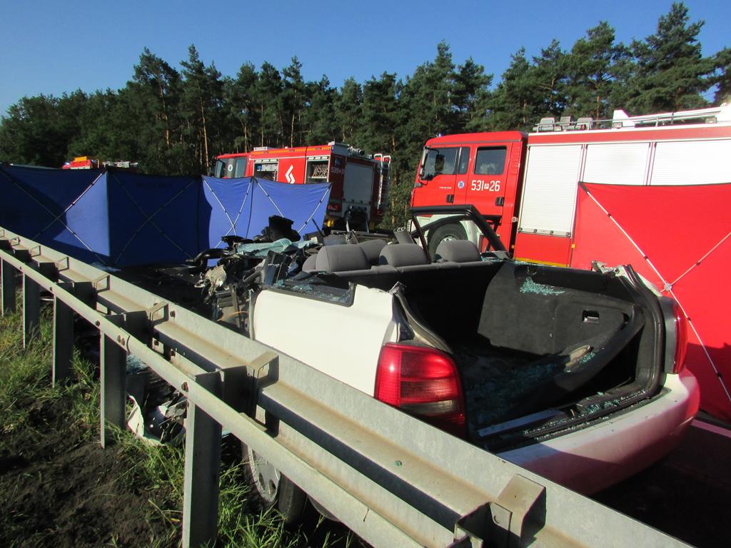 wypadek antonin dk11 - archiwum KP PSP Ostrów Wielkopolski