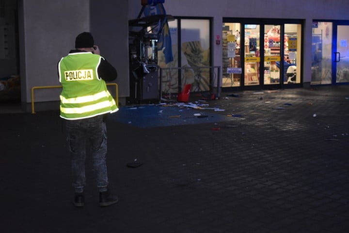 wysadzony bankomat międzychód - KPP Międzychód