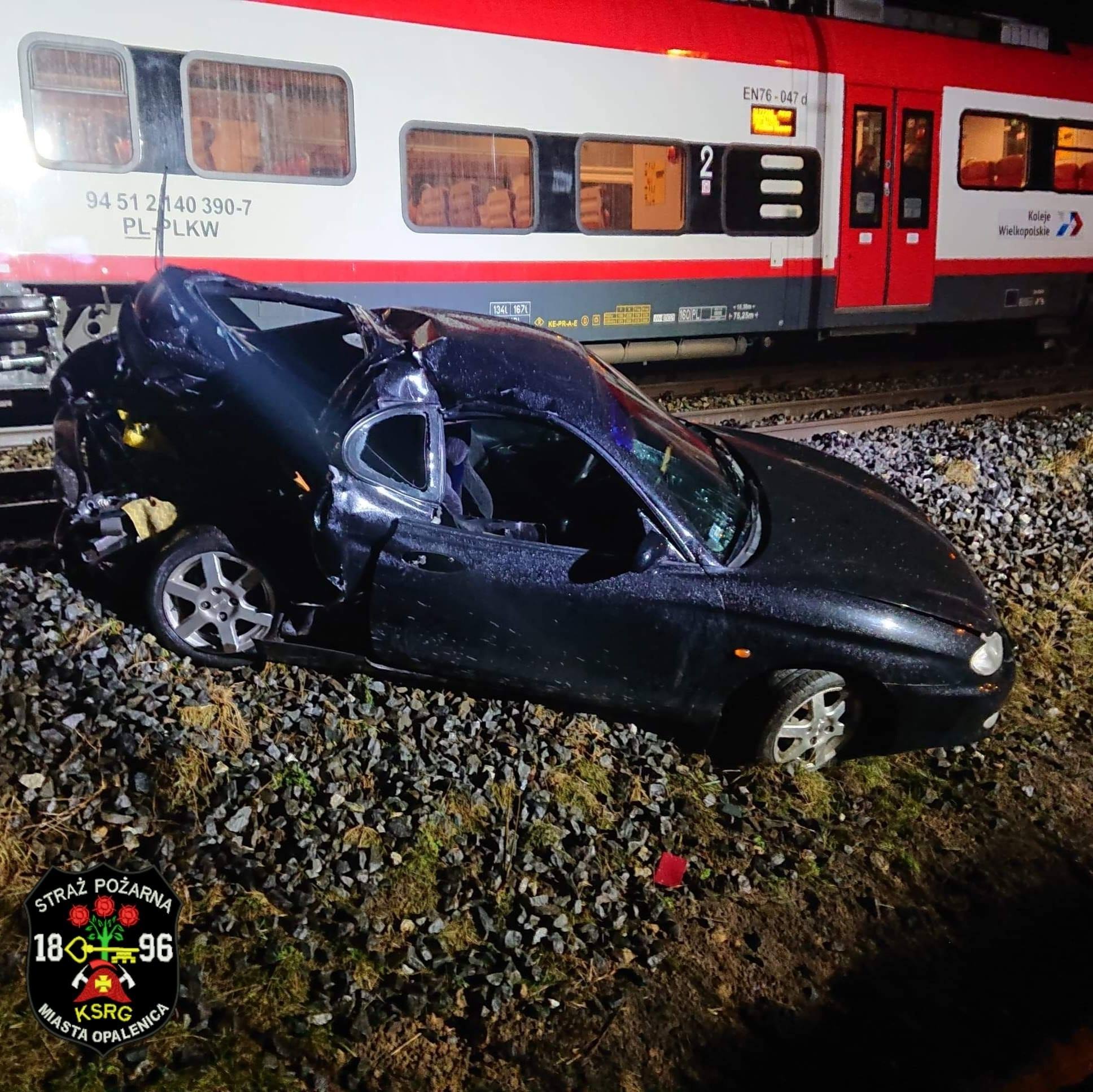 wypadek wojnowice pociąg - OSP Opalenica
